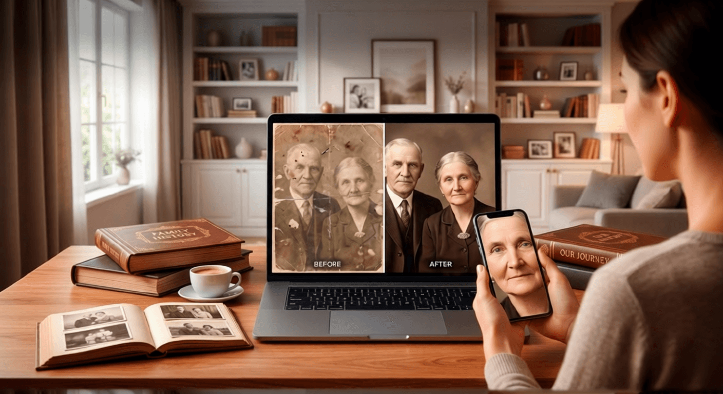 How to Clean Up Old Family Photos & Scanned Images with AI: A Complete Guide